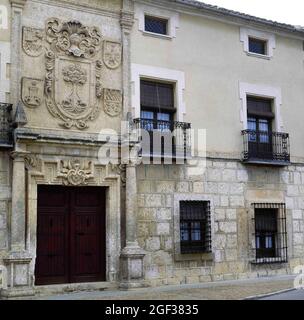 Spanien, Kastilien-La Mancha, Provinz Albacete, La Roda. Palast des Arztes von La Encina. Der Bau wurde von Don Fernando de la Encin in Auftrag gegeben Stockfoto