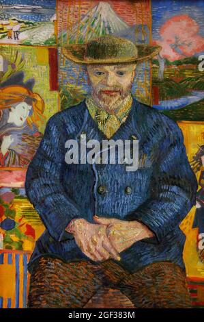 Vincent Van Gogh (1853-1890). Holländischer Maler nach dem Impressionismus. Père Tanguy. Hochformat. Öl auf Leinwand (92 x 75 cm), 1887 Rodin Museum. Paris. Frankreich. Stockfoto