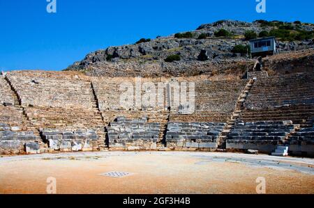 Philippinische archäologische Stätte im Osten Mazedoniens, Griechenland. Stockfoto