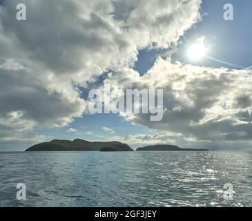 Eilean Mhuire auf den Shiant Isles Stockfoto