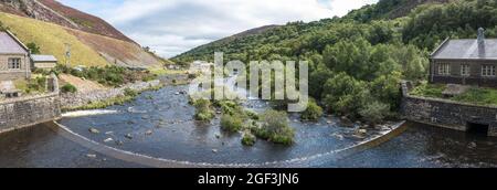 Der viktorianische Caban Coch Damm im Elan Valley, Wales. Stockfoto