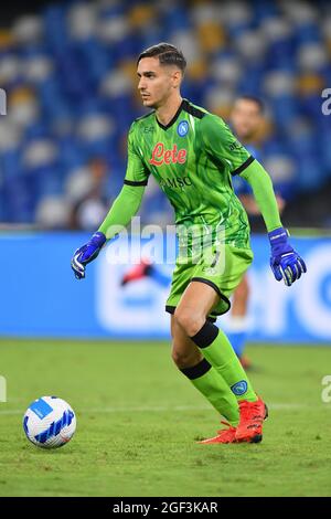 Napoli-Torwart Alex Meret während des SSC Napoli gegen Venezia FC, Italienisches Fußballspiel Serie A, Neapel, Italien, 22 - Foto .LiveMedia/Carmelo Imbesi Stockfoto