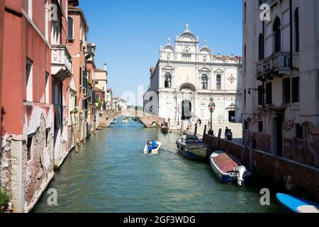 Krankenhaus und Medizinmuseum Scuola Grande di San Marco, Venedig/Italien Stockfoto