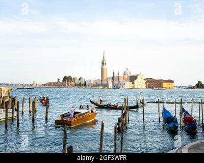 San Giorgio Maggiore von San Marco aus gesehen Stockfoto