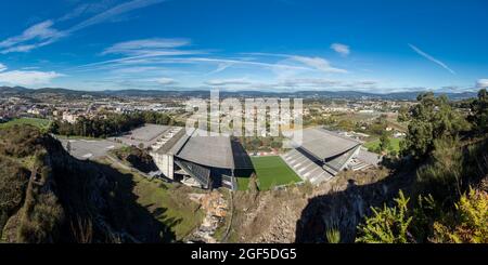 Estádio Municipal de Braga projeto arq. Eduardo Souto Moura Braga - Portugal Stockfoto