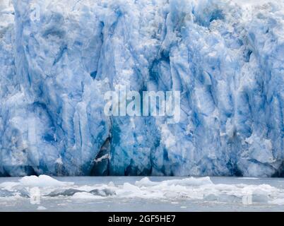 Dawes-Gletscher aus der Nähe, Endicott Arm, Alaska, USA Stockfoto