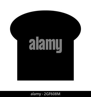Icon Vector of Toast - Glyph Style - einfache Illustration, editierbare Kontur, Design Template Vector, gut für Drucke, Poster, Werbung, Ankündigung Stock Vektor