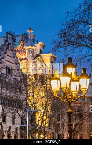 Gaudis Casa Batllo, Barcelona, Katalonien, Spanien Stockfoto