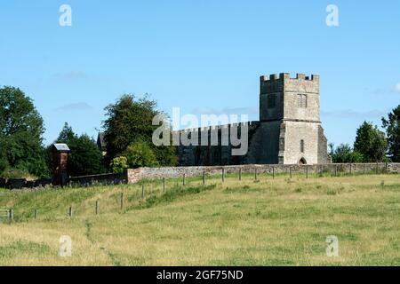 St Giles Church, Chesterton, Warwickshire, England, Großbritannien Stockfoto