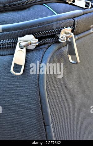 Reißverschluss an Jeans Stockfoto