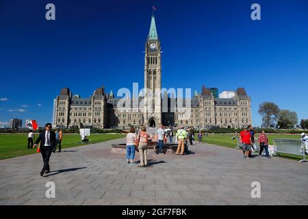 Der Friedensturm, Parliament Hill, Ottawa, Provinz Ontario, Kanada Stockfoto