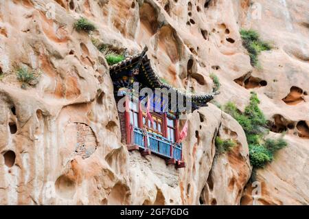 Schöne Pagode im Berg Xian Provinz China Stockfoto