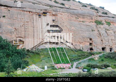 Schöne Pagode im Berg Xian Provinz China Stockfoto