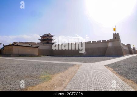 Stadt Jiayuguan in der Provinz Guansu, China Stockfoto