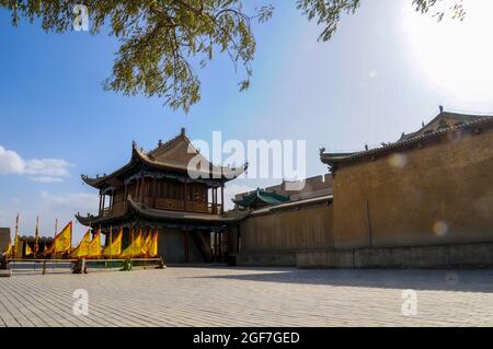 Stadt Jiayuguan in der Provinz Guansu, China Stockfoto