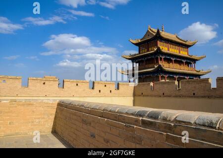 Stadt Jiayuguan in der Provinz Guansu, China Stockfoto