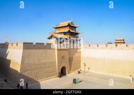 Stadt Jiayuguan in der Provinz Guansu, China Stockfoto