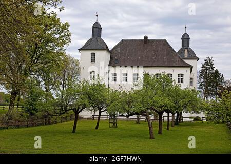 Haus Neersdonk, burgenähnliche ehemalige Adelsresidenz, Bezirk Vorst, Tönisvorst, Niederrhein, Nordrhein-Westfalen, Deutschland Stockfoto