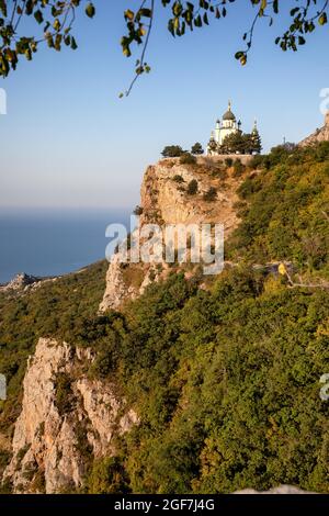 Kirche der Auferstehung Christi in Foros, Krim, Russland Stockfoto