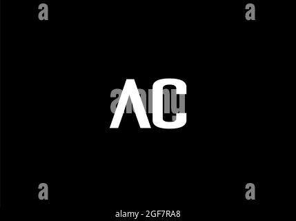 AC Logo Letter Design Vektorbild Stockfoto