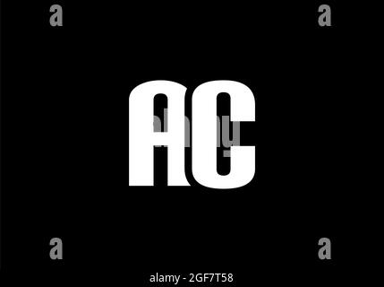 AC Logo Letter Design Vektorbild Stockfoto
