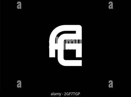 AC Logo Letter Design Vektorbild Stockfoto
