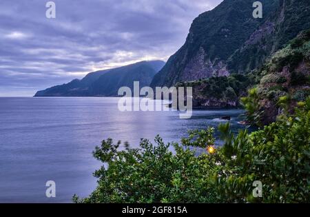 Seixal Beach, Nordseite der Insel Madeira Stockfoto