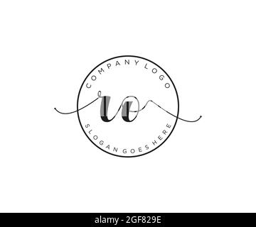 RO feminine Logo Schönheit Monogramm und elegantes Logo-Design, Handschrift Logo der ursprünglichen Signatur, Hochzeit, Mode, Blumen und botanischen mit kreativen Stock Vektor