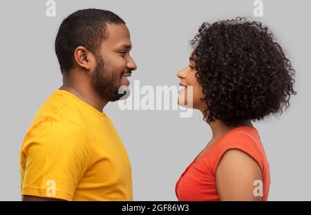 Gerne afrikanische amerikanische Paar Stockfoto
