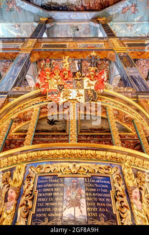 Kirche des Friedens in Swidnica, Innenansicht Stockfoto