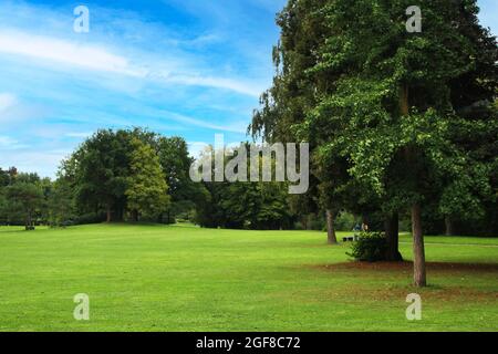 Der Wertwiesen Park in Heilbronn, Deutschland, Europa. Stockfoto