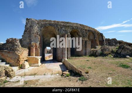 Griechenland, Epirus, antiken Stätte von Nikopolis in der Nähe von Preveza Stockfoto