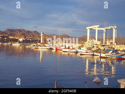 Fischerhafen. Puerto de Mazarron, Murcia, Spanien. Stockfoto