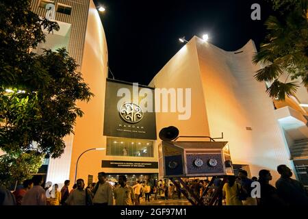 KOLKATA, WESTBENGALEN, INDIEN - 9. MAI 2017: Die Kino-Halle 'Nandan' ist das Film- und Kulturzentrum in Rabindra Sadan, Kolkata.Bengalis' Lieblingsplatz, ed Stockfoto