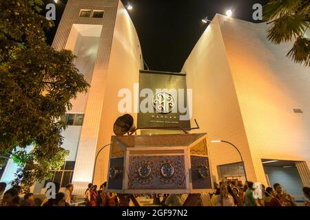 KOLKATA, WESTBENGALEN, INDIEN - 9. MAI 2017 : die Kino-Halle 'Nandan' ist das Film- und Kulturzentrum in Rabindra Sadan, Kolkata - die Hauptstadt von We Stockfoto