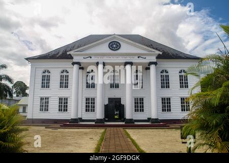 Neveh Shalom Synagoge in Paramaribo, Hauptstadt von Suriname. Stockfoto