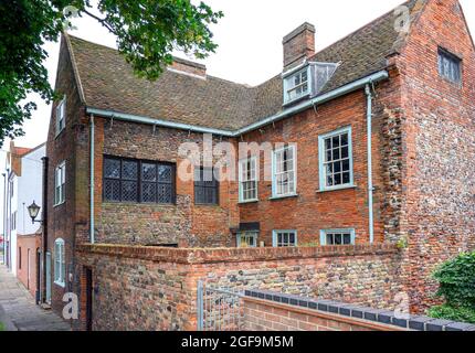 Great Yarmouth Row Houses in Row 111, Great Yarmouth, Norfolk, East Anglia, England, VEREINIGTES KÖNIGREICH Stockfoto