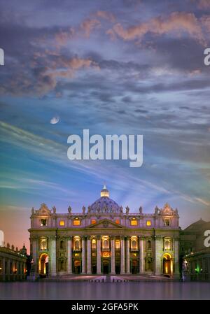 IT - ROM: Petersdom - Vatikanstadt Stockfoto