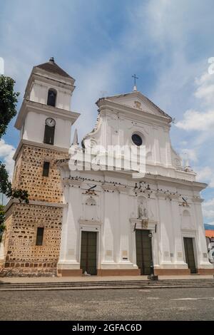 Catedral Basilica de la Inmaculada Concepcion Kathedrale in Santa Fe de Antioquia, Kolumbien. Stockfoto