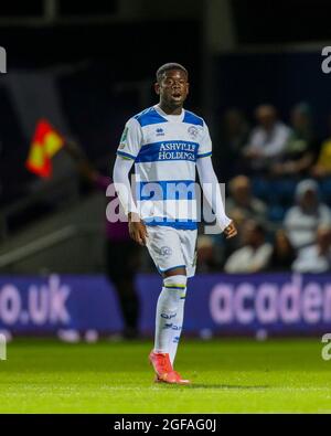 LONDON, GROSSBRITANNIEN. 24. AUGUST QPR's Ody Alfa während des Carabao Cup Spiels zwischen Queens Park Rangers und Oxford United im Kiyan Prince Foundation Stadium, London am Dienstag, 24. August 2021. (Kredit: Ian Randall | MI News) Kredit: MI News & Sport /Alamy Live News Stockfoto