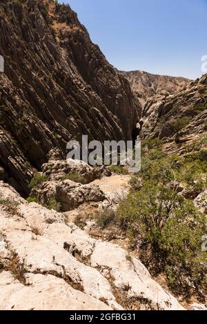 Tal des Zagros-Gebirges, um das vermeintliche Schlachtfeld des „Persischen Tores“, Alexander des Großen, Vorort Yasuj, Iran, Persien, Westasien, Asien Stockfoto