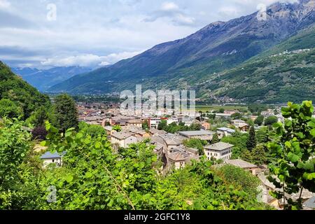 Morbegno in Valtellina, Sondrio, Italien Stockfoto