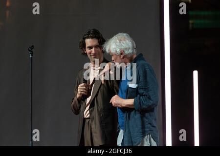 Michele Placido e Giovanni Caccamo – Parola Tour – Stockfoto