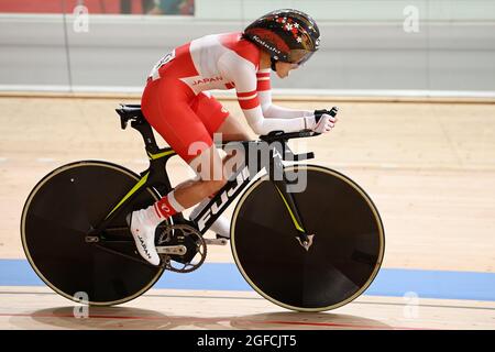 Shizuoka, Japan. Kredit: MATSUO. August 2021. Keiko Sugiura (JPN) Radsport : Frauen C1-3 3000m Individual Pursuit Qualifying während der Paralympischen Spiele in Tokio 2020 auf dem Izu Velodrome in Shizuoka, Japan. Kredit: MATSUO .K/AFLO SPORT/Alamy Live Nachrichten Stockfoto