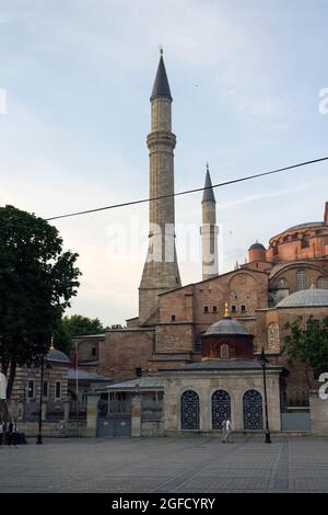 Die Hagia Sophia offiziell die große Hagia Sophia Moschee in Istanbul, Türkei. Stockfoto