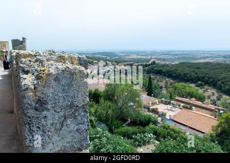 Capalbio Dorf im Landkreis Grosseto. Toskana, Italien. Stockfoto