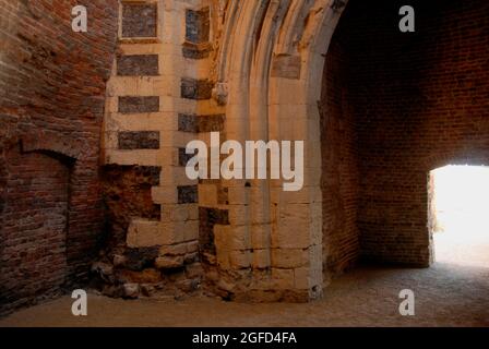 Ein Teil der Überreste der St. Benet's Abbey, Norfolk, England Stockfoto