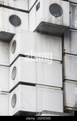 Nakagin Capsule Tower von Kisho Kurokawa - Tokio Japan Stockfoto