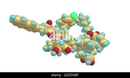 Abarelixis ein injizierbarer Gonadotropin-freisetzende Hormonantagonist, der in Deutschland vermarktet wird. 3d-Illustration Stockfoto