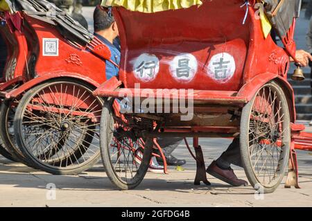 Dreirad in Chengdu Stadt Sichuan Provinz China Stockfoto